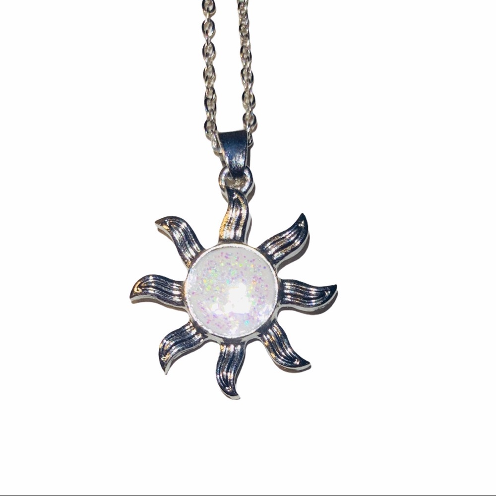 Moonstone Opal Stainless Steel Necklace